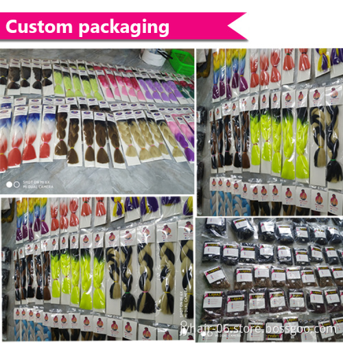 Wholesale expression braiding hair synthetic hair jumbo crochet braids x pression ultra x pression braid hair